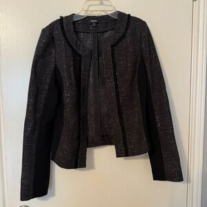 Express Black Metallic Textured Jacket Size S